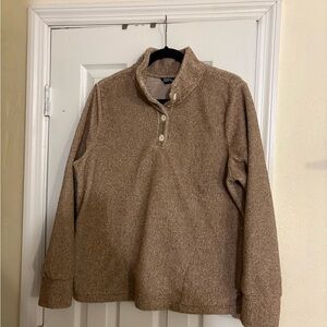 Eddie Bauer fleece quarter button up